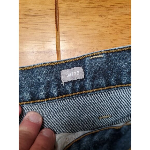 Ariat Rebar M4 Relaxed Boot Size 36x32 Mens Denim Work Blue Jeans Med Wash EUC - Picture 8 of 16